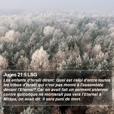 Juges 21:5 LSG Bible Verse Image