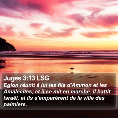 Juges 3:13 LSG Bible Verse Image