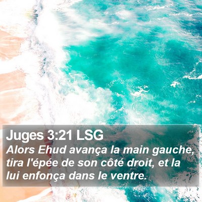 Juges 3:21 LSG Bible Verse Image