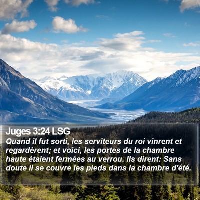 Juges 3:24 LSG Bible Verse Image