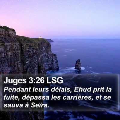 Juges 3:26 LSG Bible Verse Image