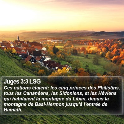 Juges 3:3 LSG Bible Verse Image