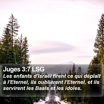 Juges 3:7 LSG Bible Verse Image