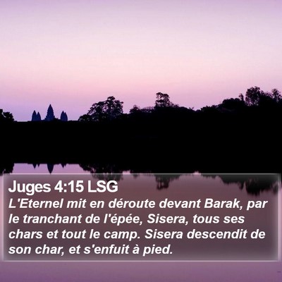 Juges 4:15 LSG Bible Verse Image
