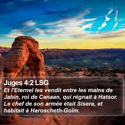 Juges 4:2 LSG Bible Verse Image