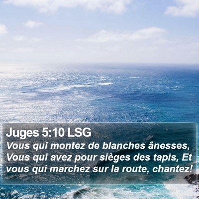 Juges 5:10 LSG Bible Verse Image