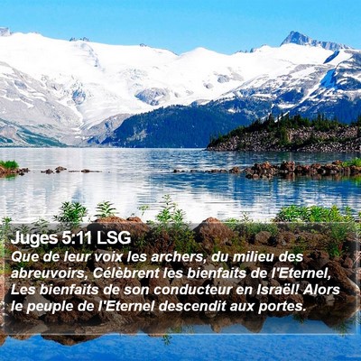 Juges 5:11 LSG Bible Verse Image