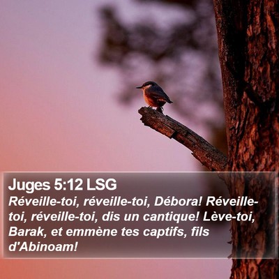 Juges 5:12 LSG Bible Verse Image