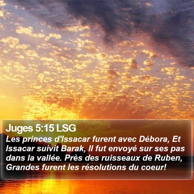 Juges 5:15 LSG Bible Verse Image