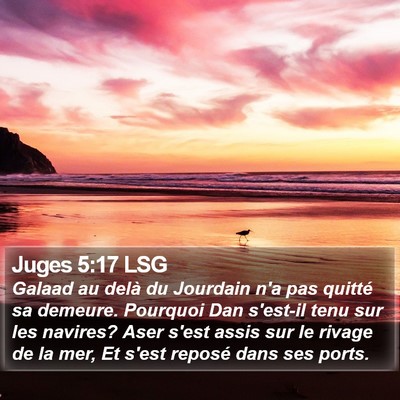 Juges 5:17 LSG Bible Verse Image