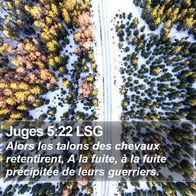 Juges 5:22 LSG Bible Verse Image
