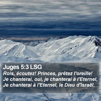 Juges 5:3 LSG Bible Verse Image