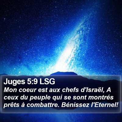 Juges 5:9 LSG Bible Verse Image