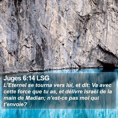 Juges 6:14 LSG Bible Verse Image