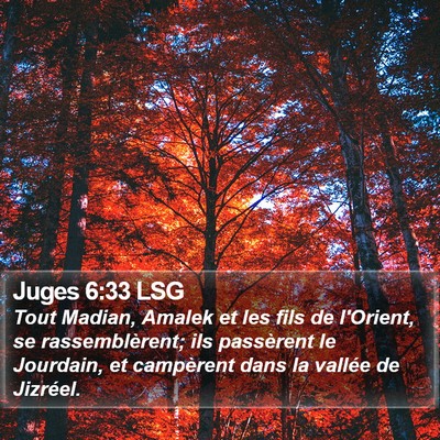 Juges 6:33 LSG Bible Verse Image