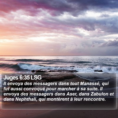 Juges 6:35 LSG Bible Verse Image