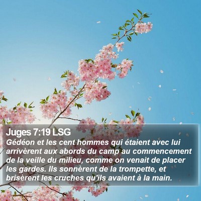 Juges 7:19 LSG Bible Verse Image
