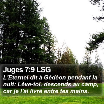 Juges 7:9 LSG Bible Verse Image