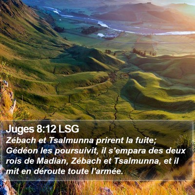 Juges 8:12 LSG Bible Verse Image