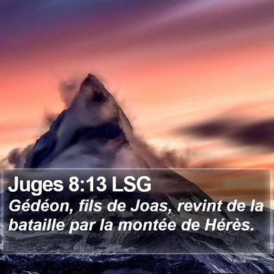 Juges 8:13 LSG Bible Verse Image
