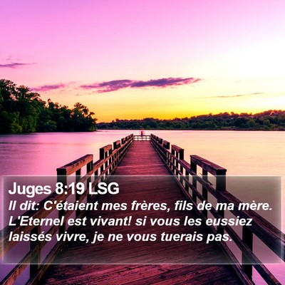 Juges 8:19 LSG Bible Verse Image