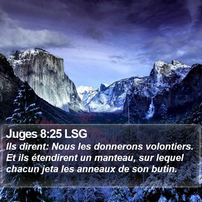 Juges 8:25 LSG Bible Verse Image