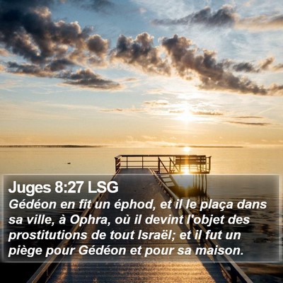 Juges 8:27 LSG Bible Verse Image