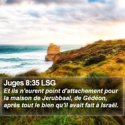 Juges 8:35 LSG Bible Verse Image