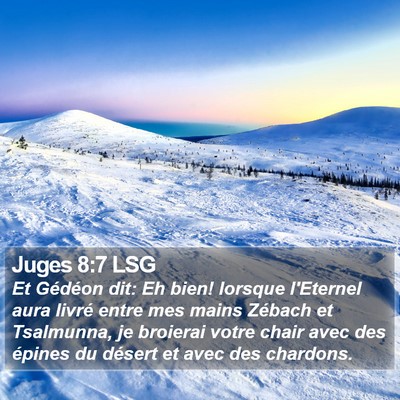 Juges 8:7 LSG Bible Verse Image