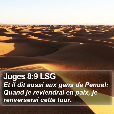 Juges 8:9 LSG Bible Verse Image