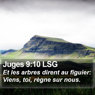 Juges 9:10 LSG Bible Verse Image