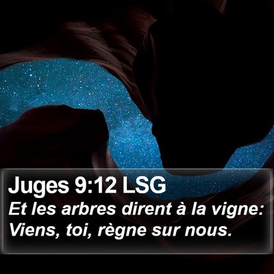 Juges 9:12 LSG Bible Verse Image