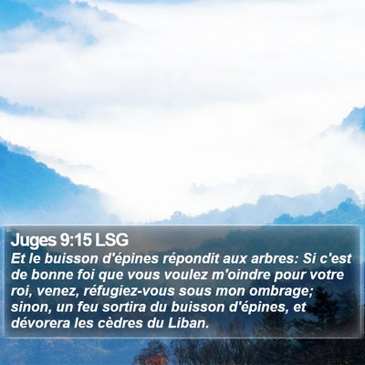 Juges 9:15 LSG Bible Verse Image