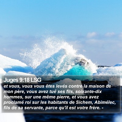 Juges 9:18 LSG Bible Verse Image
