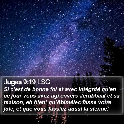 Juges 9:19 LSG Bible Verse Image