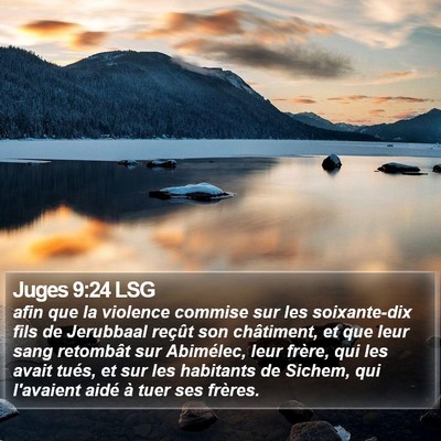 Juges 9:24 LSG Bible Verse Image
