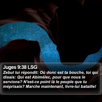 Juges 9:38 LSG Bible Verse Image