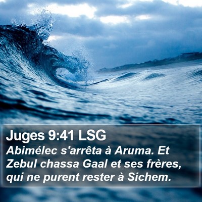 Juges 9:41 LSG Bible Verse Image