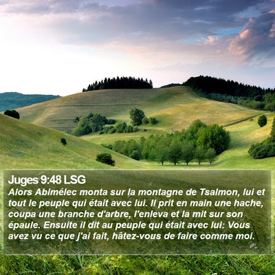 Juges 9:48 LSG Bible Verse Image