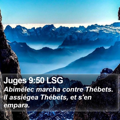 Juges 9:50 LSG Bible Verse Image