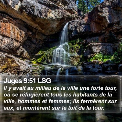 Juges 9:51 LSG Bible Verse Image