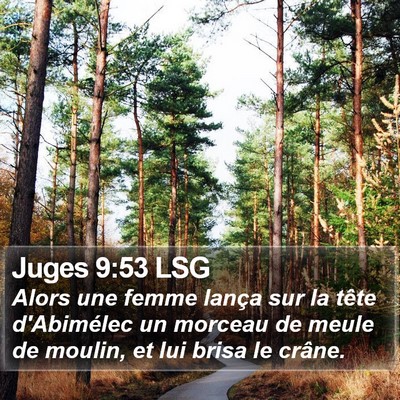 Juges 9:53 LSG Bible Verse Image