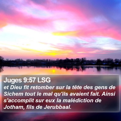 Juges 9:57 LSG Bible Verse Image