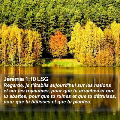 Jérémie 1:10 LSG Bible Verse Image