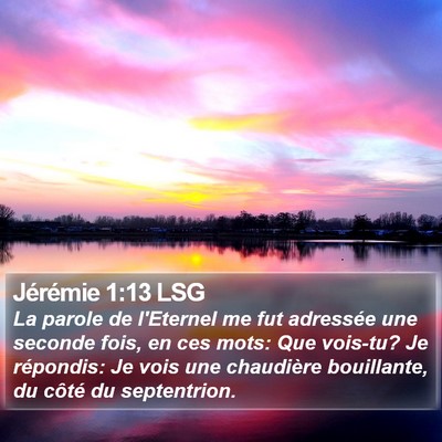 Jérémie 1:13 LSG Bible Verse Image