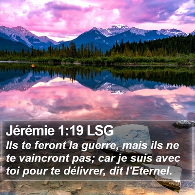 Jérémie 1:19 LSG Bible Verse Image