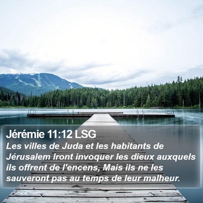 Jérémie 11:12 LSG Bible Verse Image