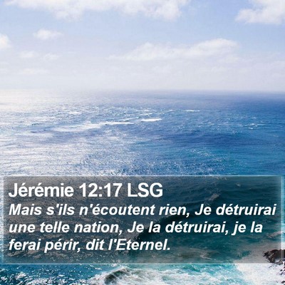 Jérémie 12:17 LSG Bible Verse Image