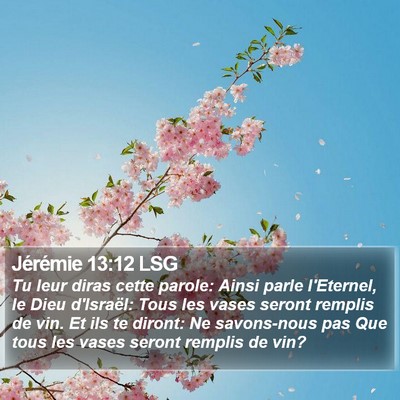 Jérémie 13:12 LSG Bible Verse Image