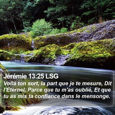 Jérémie 13:25 LSG Bible Verse Image